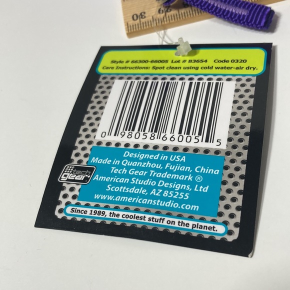 5 Purple Makeup Bag Pencil Zipper Organizer Tube - Picture 4 of 8